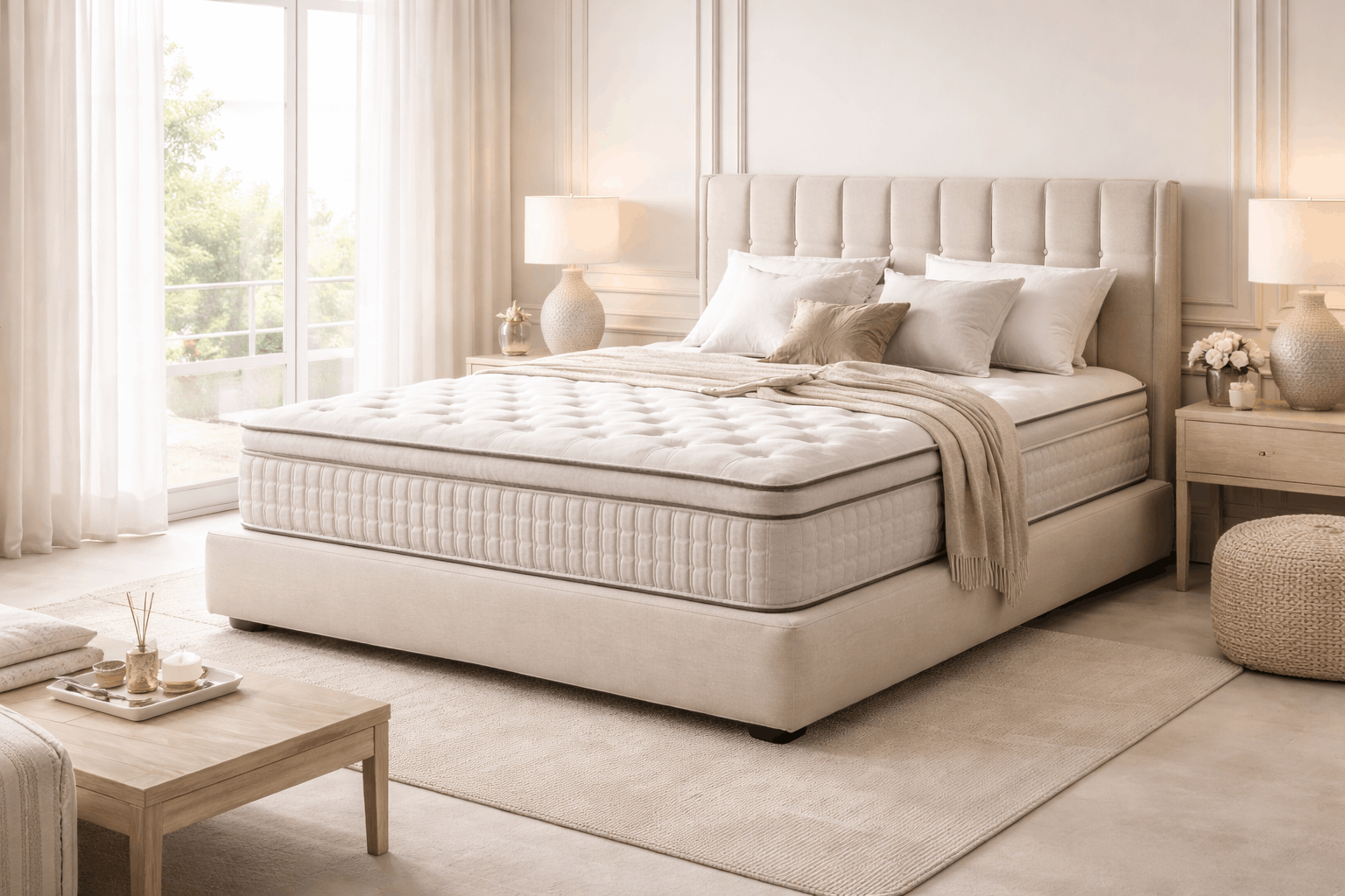 Luxury be in a luxury room