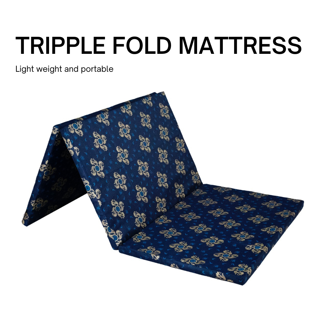 Three Fold Mattress | Foldable Space-Saving Mattress