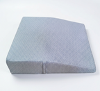 Gray wedge pillow on a white background