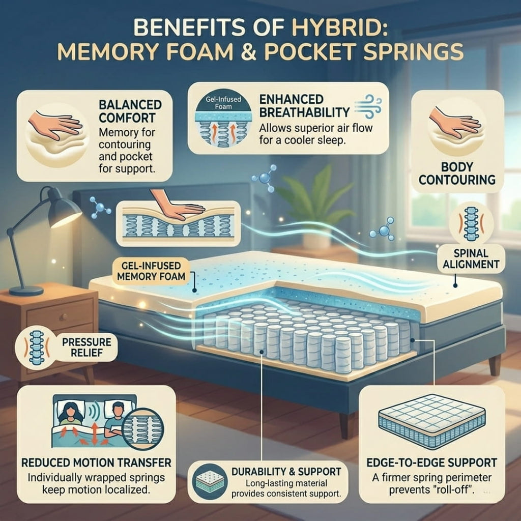 OPTIMO - Premium Pocket Spring Mattress | Feels Like a 5-Star Upgrade