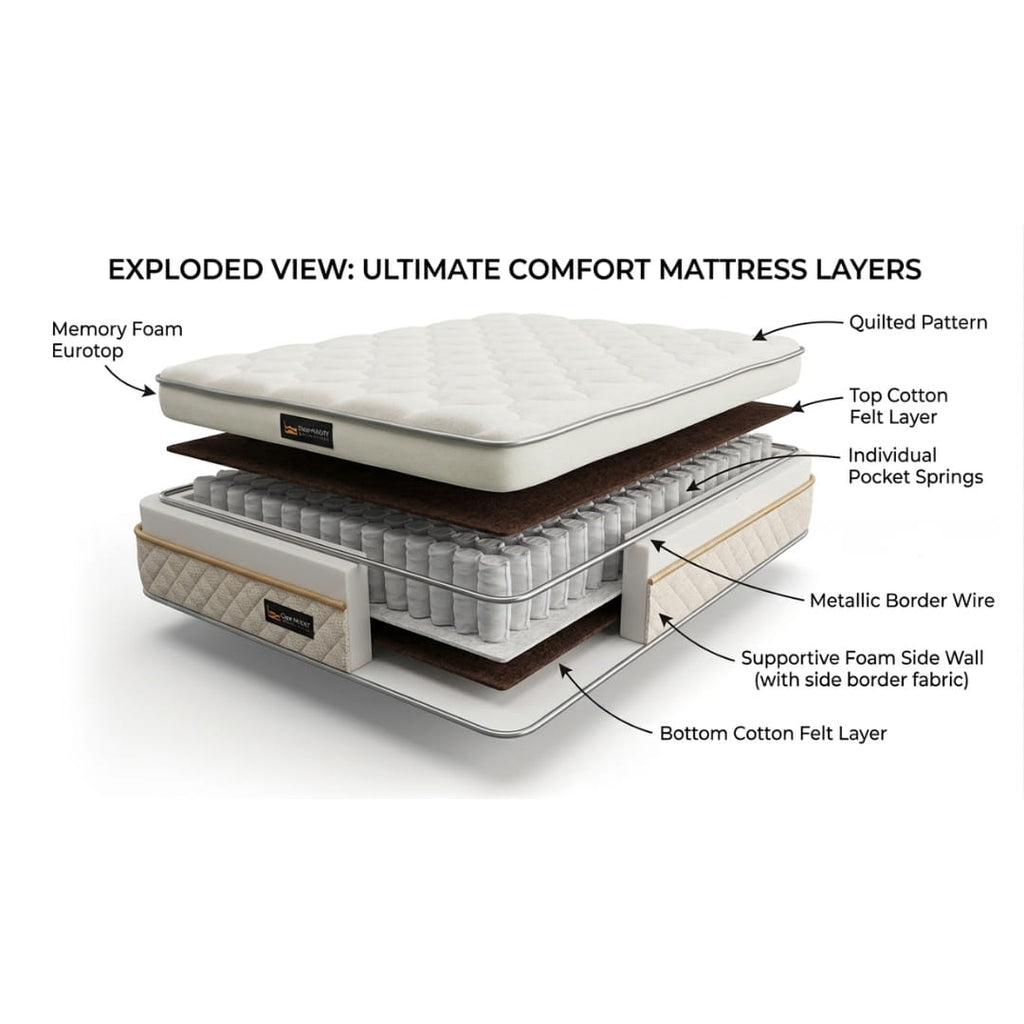 OPTIMO - Premium Pocket Spring Mattress | Feels Like a 5-Star Upgrade