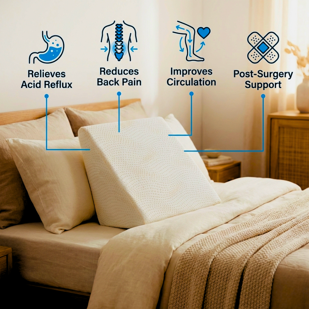 Multipurpose Wedge Pillow | Smart Support for Everyday Comfort | Orthopaedic Support